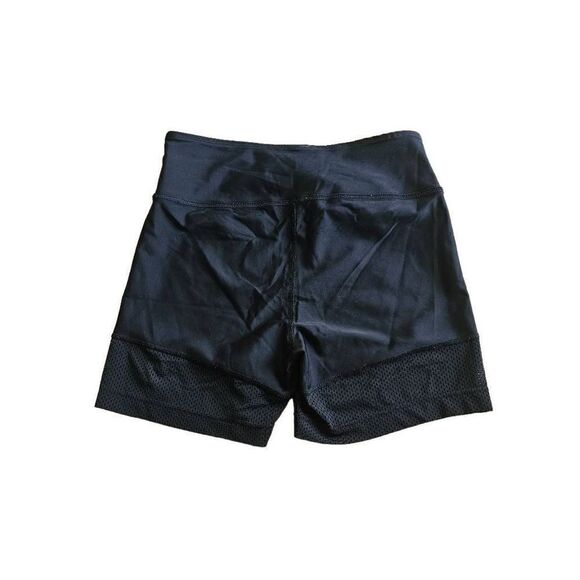 Free people movement womens Sz Small black laser cut workouts shorts - Picture 2 of 6